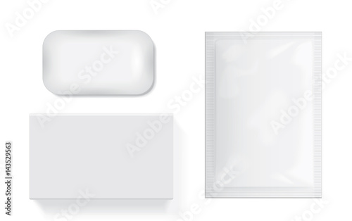 box soap for your design EPS10 Vector Mock up easily change the color of the soap 