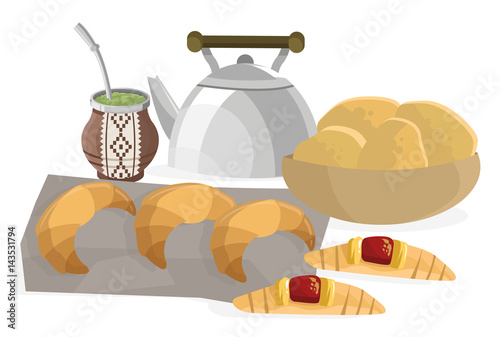 yerba mate hot argentina beverage drink and bakery breakfast