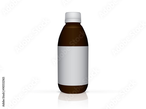 Tube with medications  for your design is easy to change colors Mock up Vector EPS 10