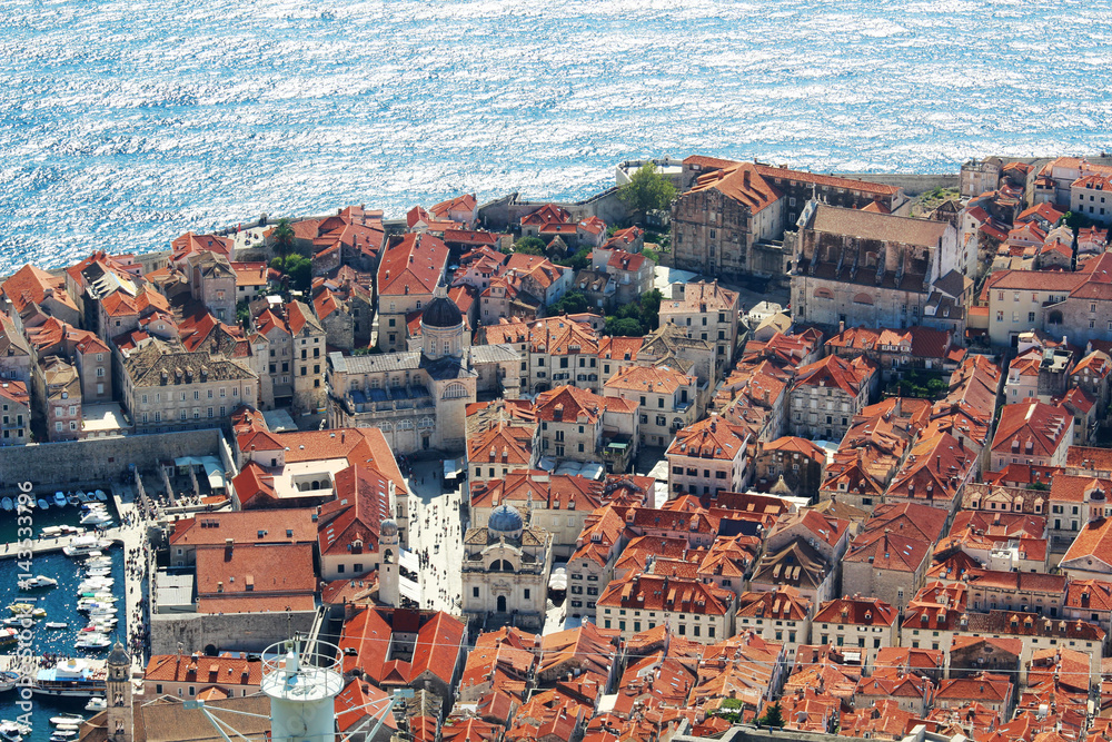 View of old town of Dubrovnik, Croatia