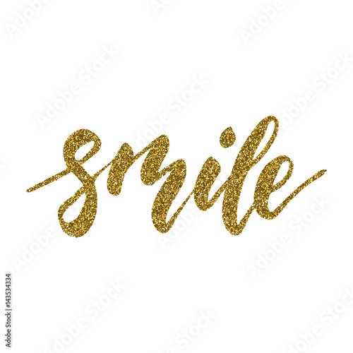 Smile - inspirational lettering design