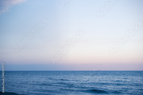 Seascape in Larnaca  Cyprus