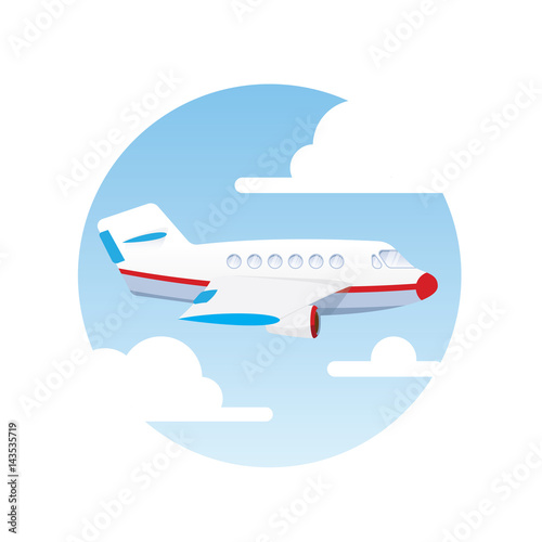 Plane in the clouds
