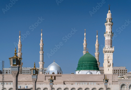 Dome and minarets of nabavi mosque