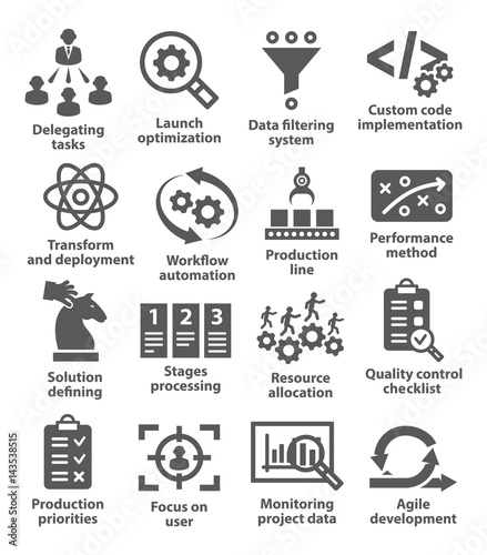 Product management icons