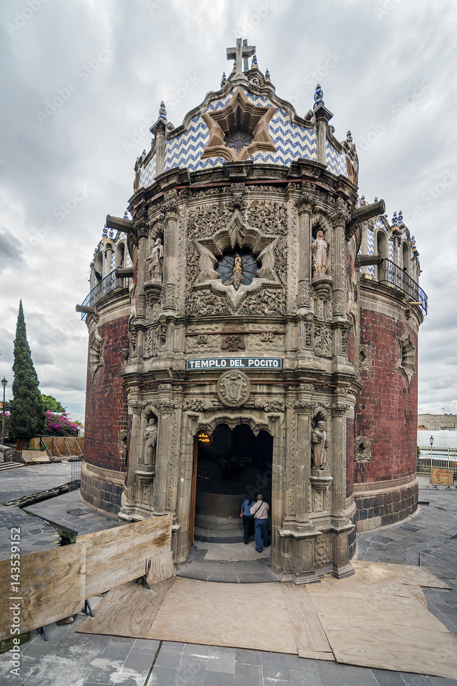 Templo del Pocito near of Basilica Lady of Guadalupe - Mexico, Latin  America Stock Photo | Adobe Stock
