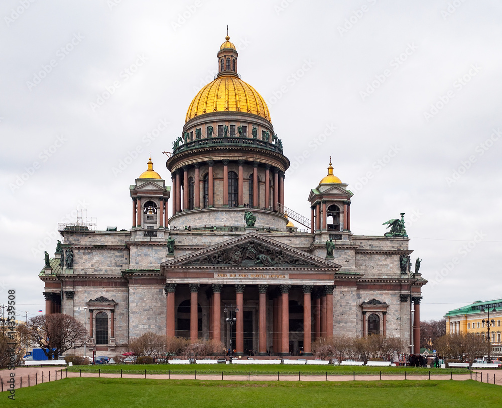 St. Isaac's Cathedral in Saint-Petersburg, Russia.