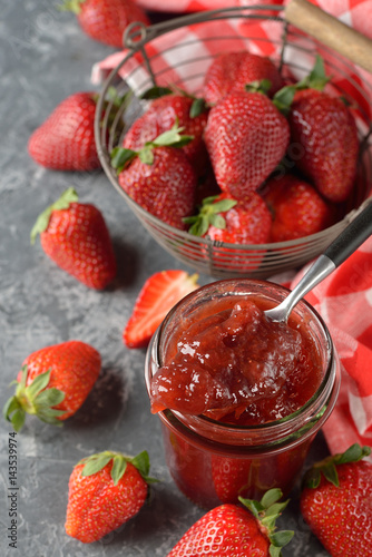 Natural strawberry jam