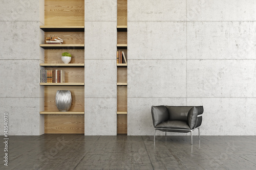 Bibliothek, Wohnen, Innenraum, Design