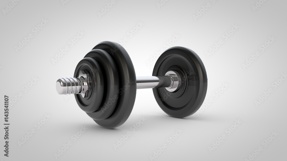 Dumbbell isolated on white background Dumbbell isolated on white background