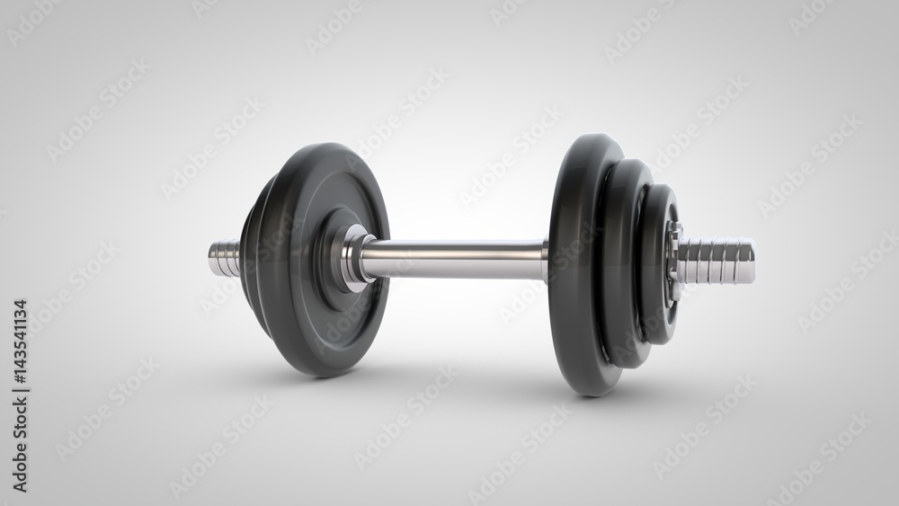 Dumbbell isolated on white background Dumbbell isolated on white background