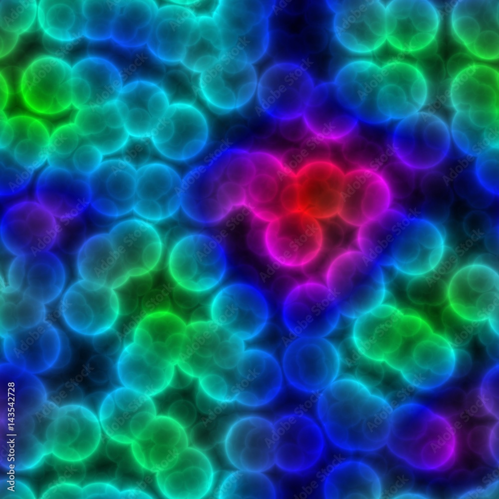 Multiplying toxic red and bright blue bacterias in dirty water Multiplying toxic red and bright blue bacterias in dirty water