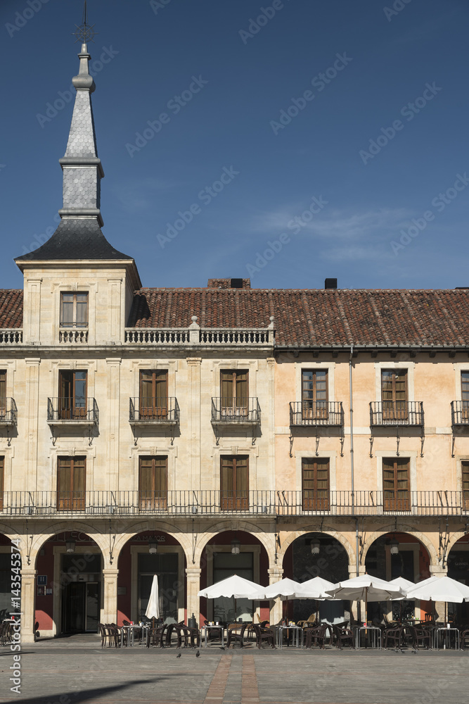 Fototapeta premium Leon (Spain): Plaza Mayor