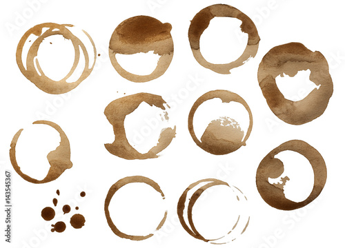 Collection of Coffee Stain Rings
