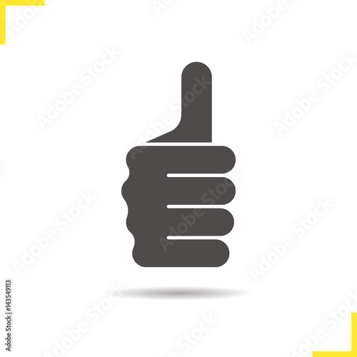 Thumbs up hand gesture icon