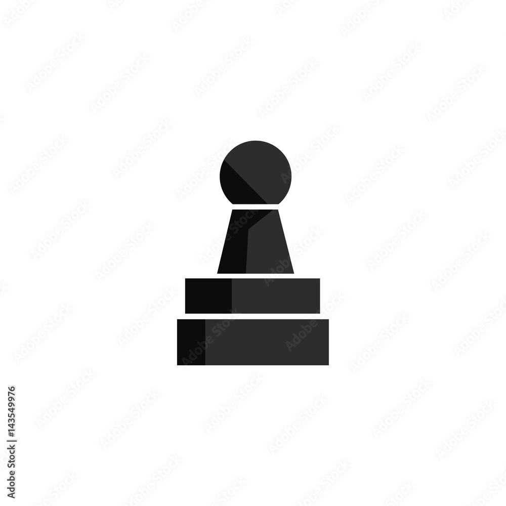 Chess play figure for app game or web UI design. Vector black icon. Chess play figure for app game or web UI design. Vector black icon.