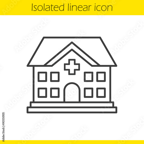 Hospital linear icon