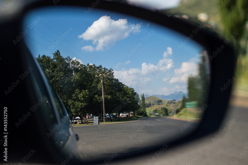 Rearview Mirror in Clarens, Free State, South Africa