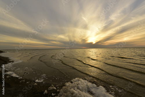 Sunset on the sea