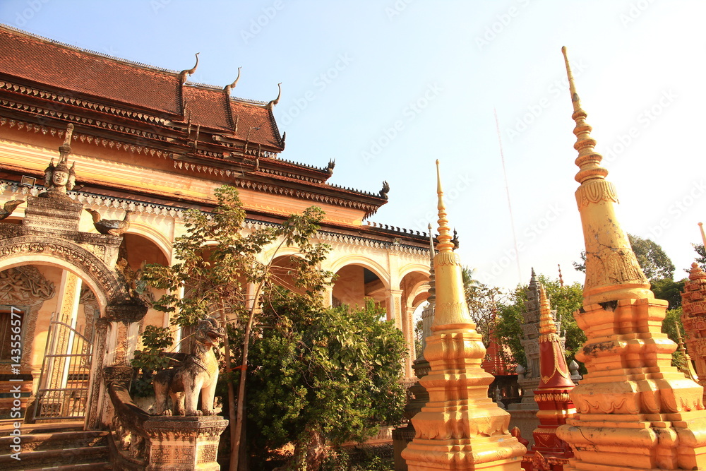 Naklejka premium Wat Bo in Siem Reap, Cambodia