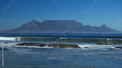 Bloubergstrand mit Blick auf den Tafelberg, Kapstadt, Südafrika