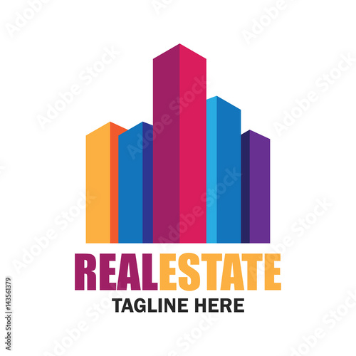 real estate logo with text space for your slogan   tagline  vector illustration