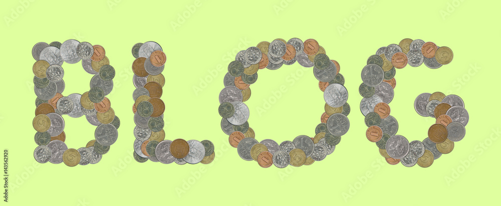 BLOG – Coins on green background BLOG – Coins on green background