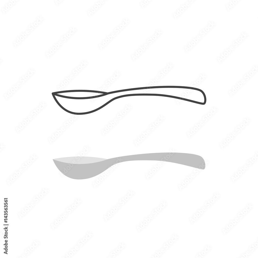 Spoon vector isolated Spoon vector isolated