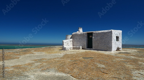 weißes Steinhaus, Langebaan Lagoon, Westküste Südafrika