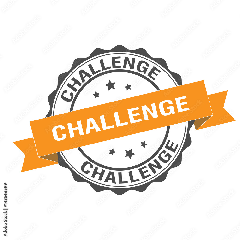 Fototapeta premium Challenge stamp illustration