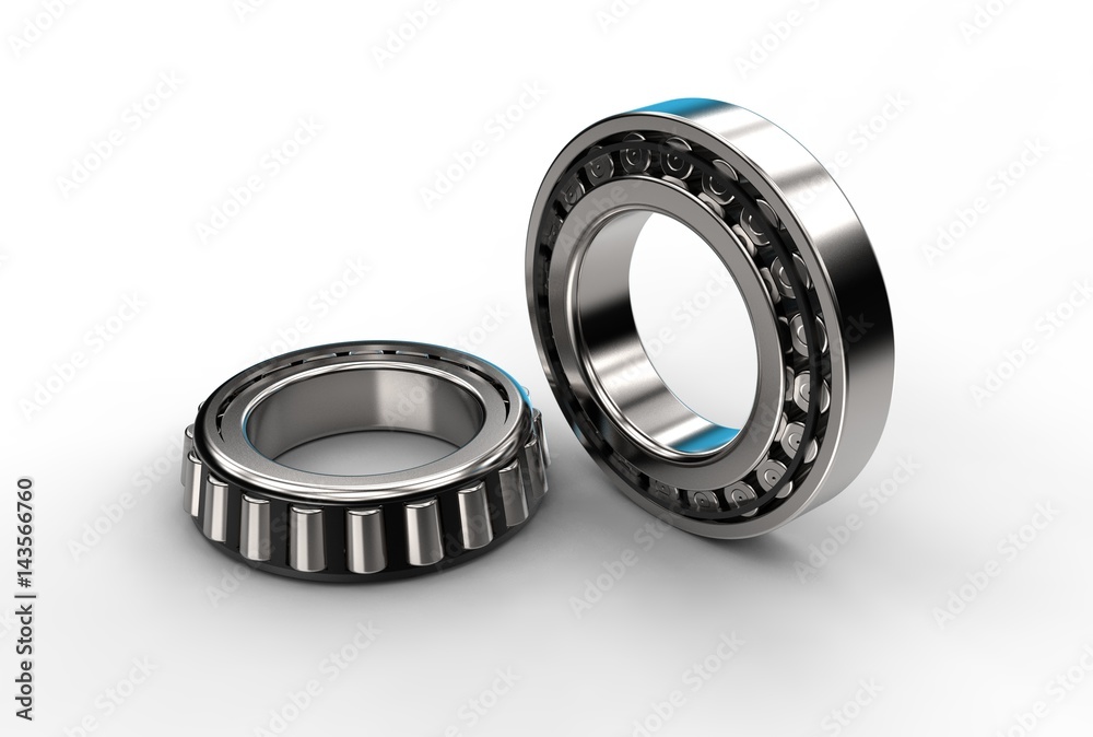 3D illustration of tapered roller bearings 3D illustration of tapered roller bearings