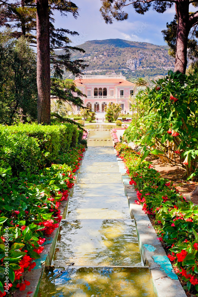 Naklejka premium Villa Ephrussi de Rothschild, Frankreich
