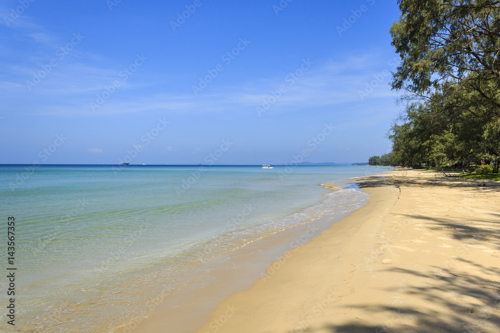 Beach scene.