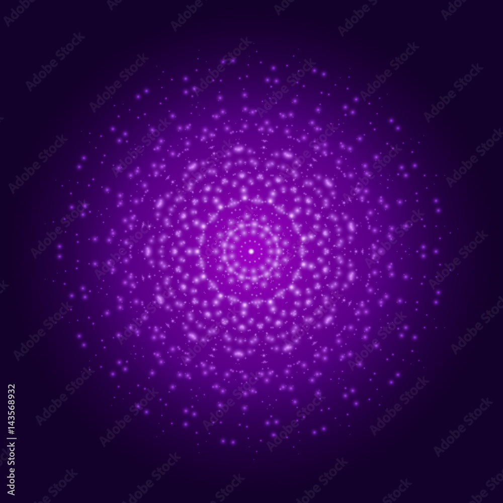 Purple light mandala. Abstract vector ornament Purple light mandala. Abstract vector ornament