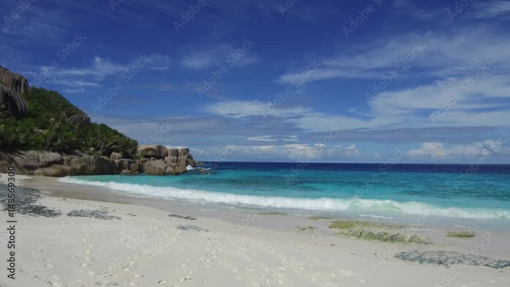 island beach in indian ocean on seychelles island beach in indian ocean on seychelles