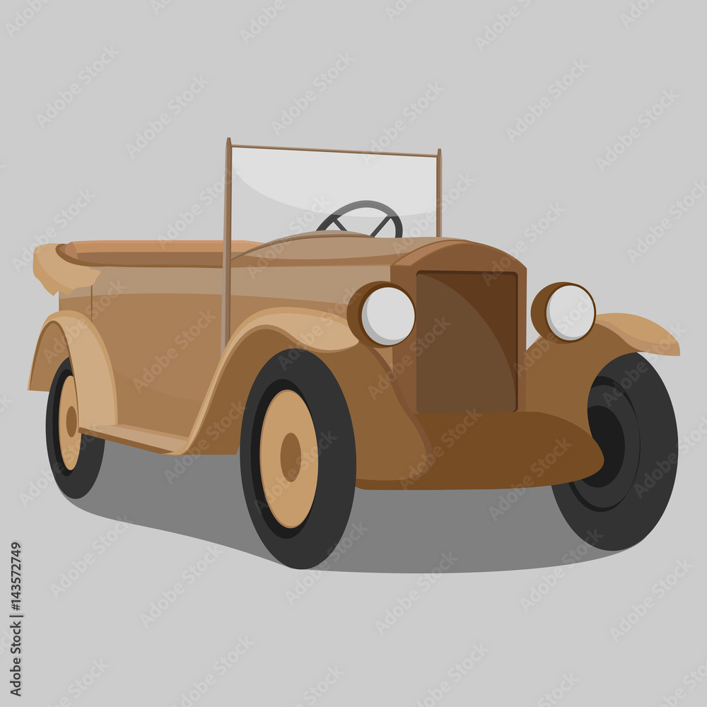 Car old illustration