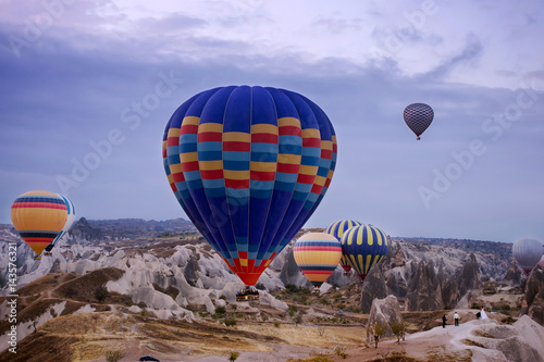 Hot air balloon flying in Turkey