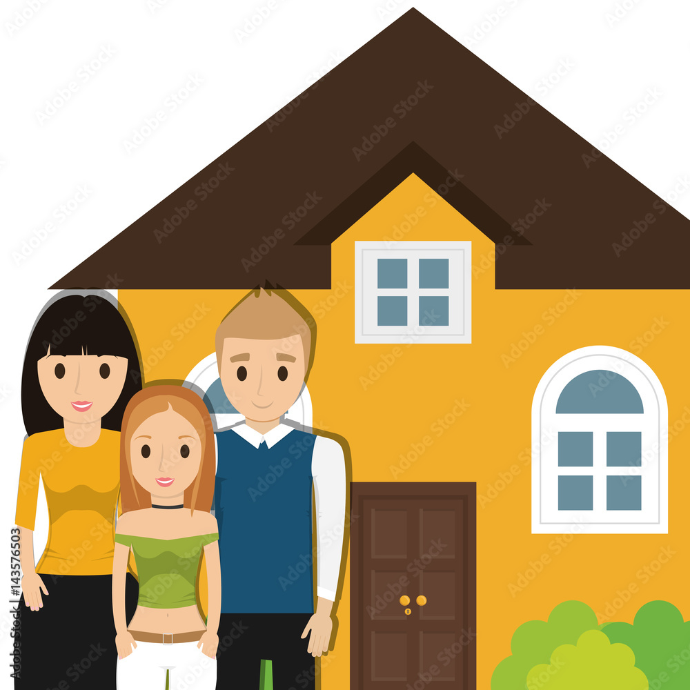 family home residential image vector illustration eps 10