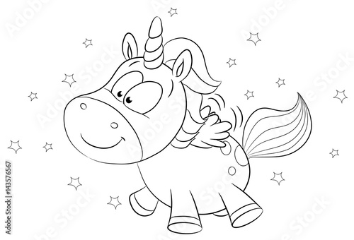 Niedliches Einhorn Vektor Illustration