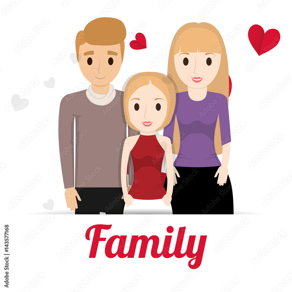 lovely family poster together vector illustration eps 10 lovely family poster together vector illustration eps 10