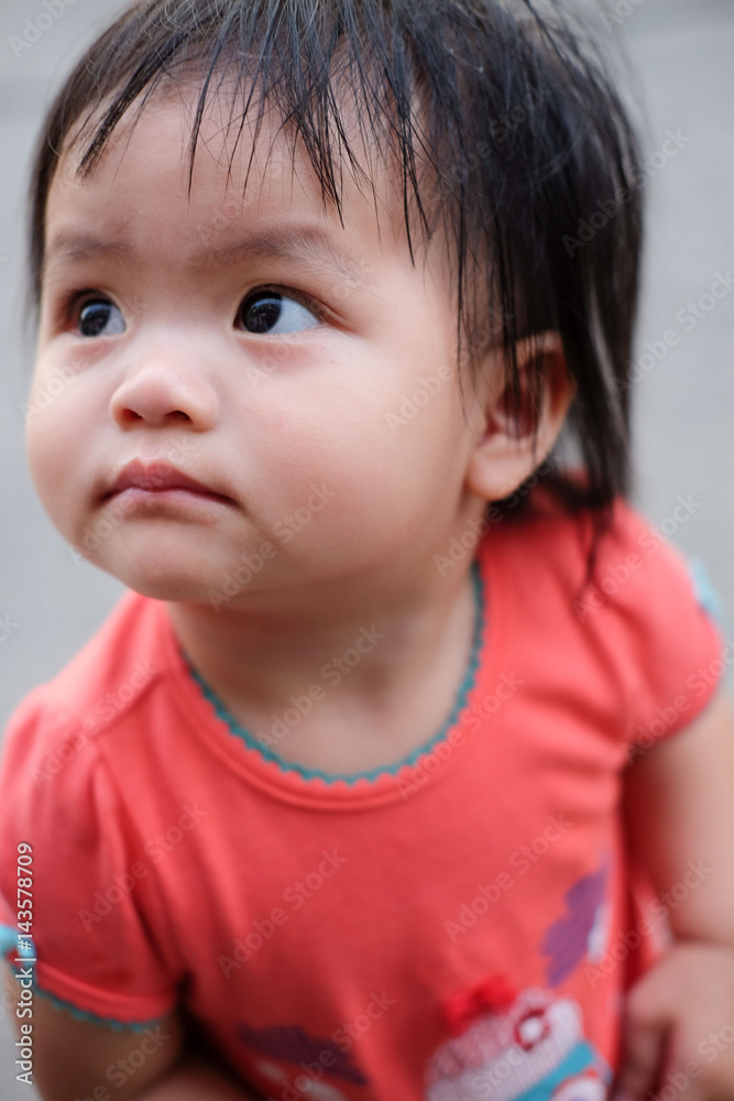 Cute Baby girl , close-up portrait, Portrait of a beautiful baby girl Cute Baby girl , close-up portrait, Portrait of a beautiful baby girl