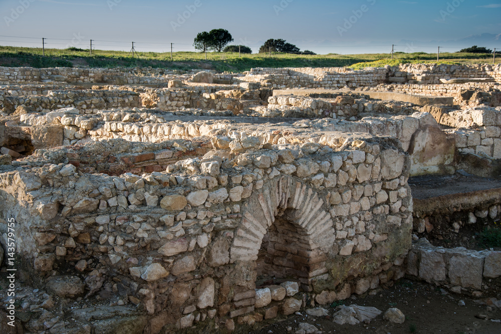 Greco roman ruins of Emporda, Costa Brava, Catalonia, Spain