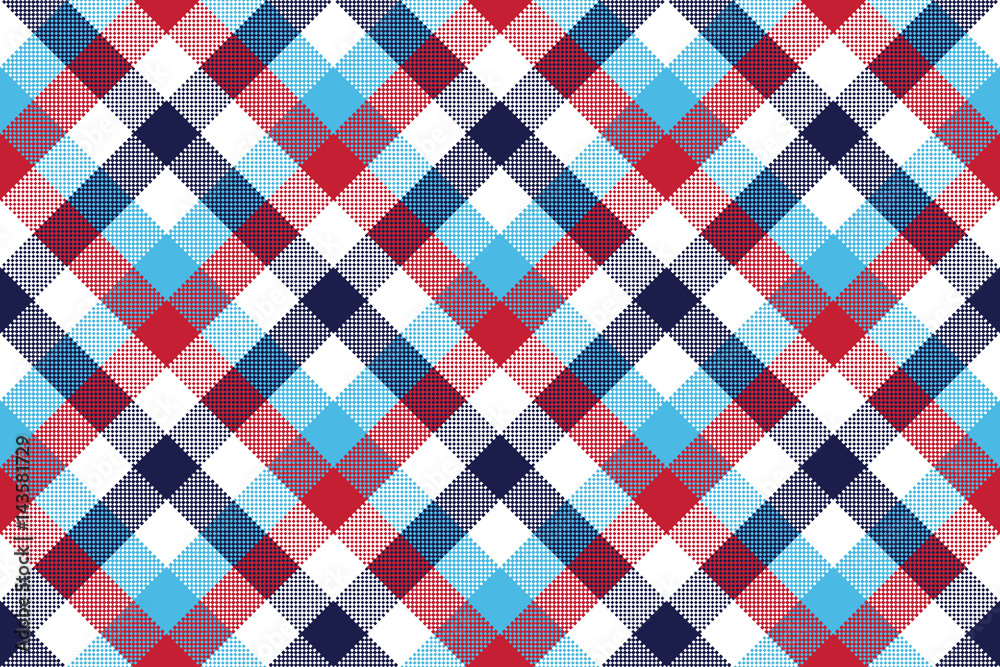 Check pixel plaid seamless pattern Check pixel plaid seamless pattern