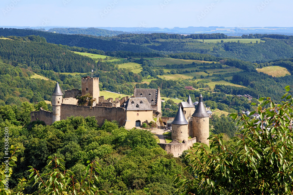 Ruins of Castle Bourscheid, Luxembourg