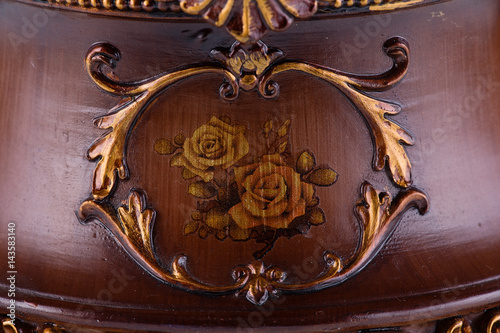 Vintage baroque ornament, retro pattern antique style acanthus,decorative design element filigree 
