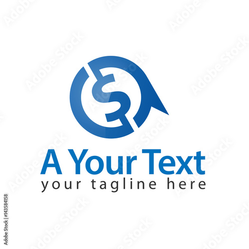 Letter a dolar vector sign. Suitable for a variety of industries