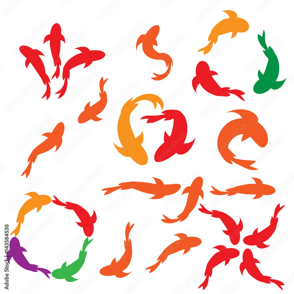Fototapeta premium icon carp. logo vectore