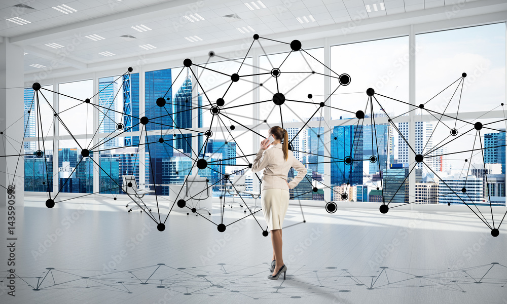 Networking and social communication concept as effective point for modern business Networking and social communication concept as effective point for modern business