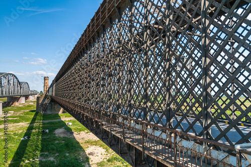 Road bridge on the river Vistula in Tczew, Poland photo