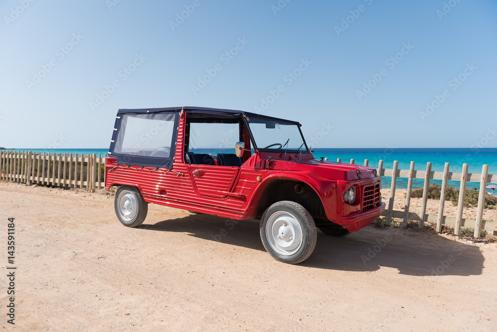 Vintage car, Formentera. Spain